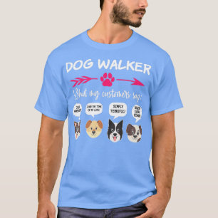 Superskoj Dog Walker Gifts Valps Rolig hund Walkin T Shirt