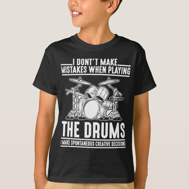 Superskoj Drumming Musician Percussion Drum Player T Shirt (Framsida)