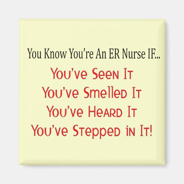 Superskoj ER Nurse Gifts Magnet (Framsidan)