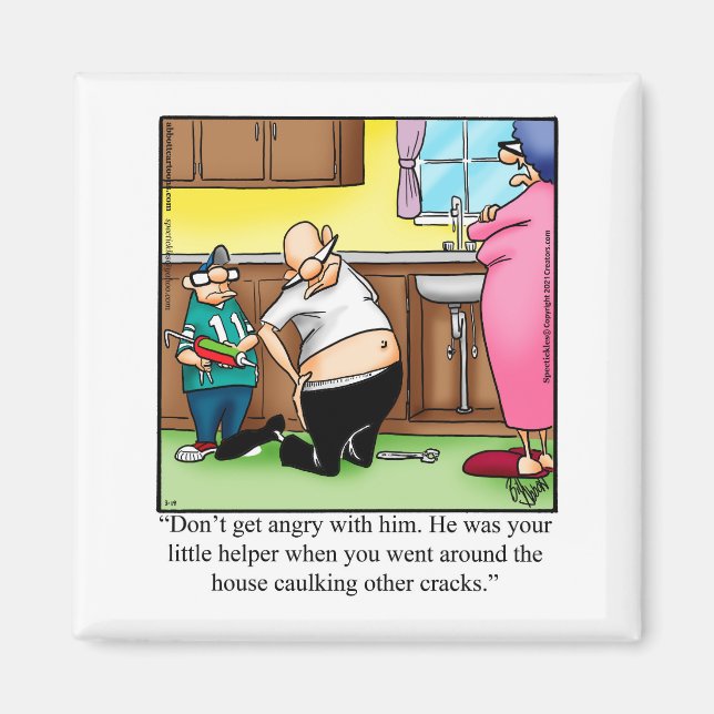 Superskoj Family Humor Magnet Gift (Framsidan)