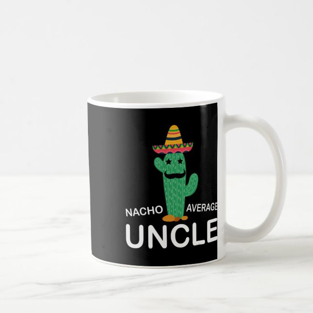 Superskoj farbror Joke Humor Funny Nacho Average U Kaffemugg (Höger)
