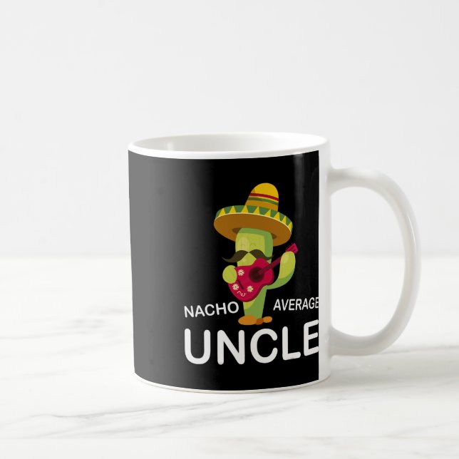 Superskoj farbror Joke Humor Funny Nacho Average U Kaffemugg (Höger)