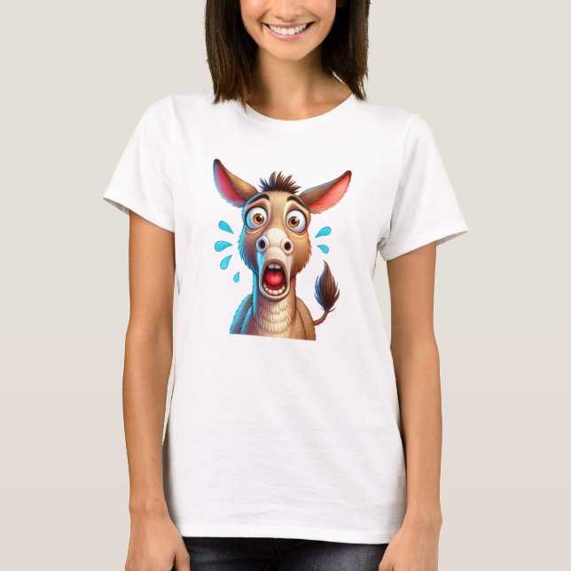 Superskoj förvirrad åsna t shirt (Framsida)