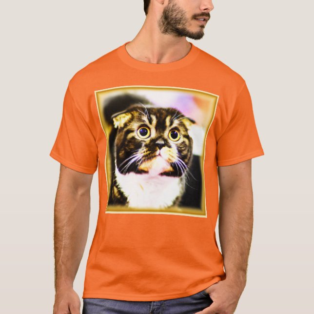 Superskoj Foto av en fin katt. Köp nu T Shirt (Framsida)