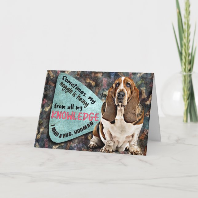 Superskoj från Basset Hound Birthday Kort (Framsida)