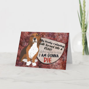 Superskoj från Basset Hound Birthday Kort