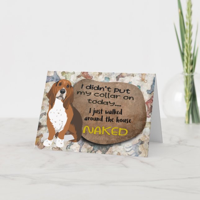 Superskoj från Basset Hound Birthday Kort (Framsida)