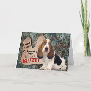 Superskoj från Basset Hound Birthday Kort