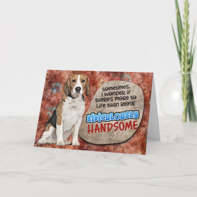 Superskoj från ditt Beagle Birthday Card Kort (Framsida)