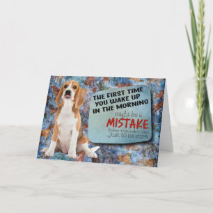 Superskoj från ditt Beagle Birthday Card Kort