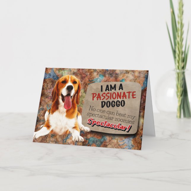 Superskoj från ditt Beagle Birthday Card Kort (Framsida)