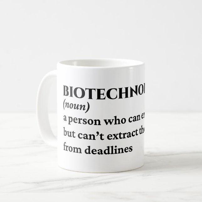 Superskoj Genetic Ingenjör Definition Kaffemugg (Framsida vänster)