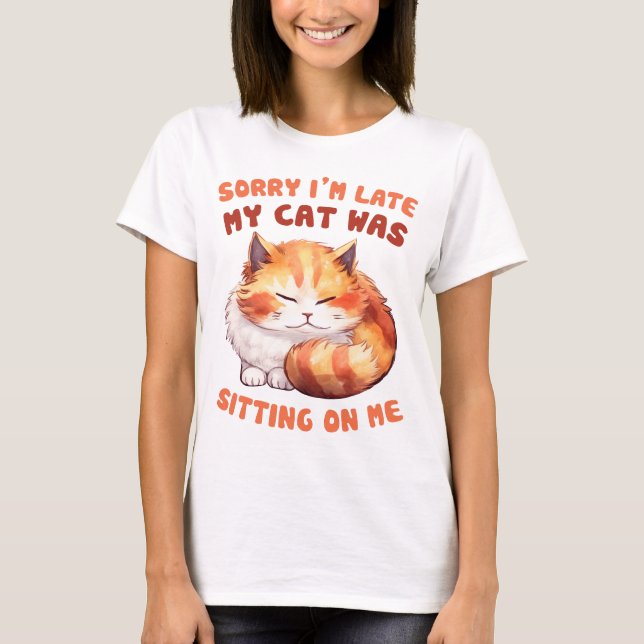 Superskoj Ginger Cat Pun T Shirt (Framsida)