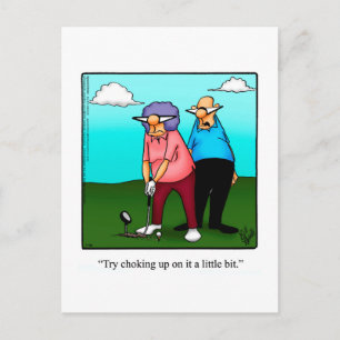 Superskoj Golf Humor vykort