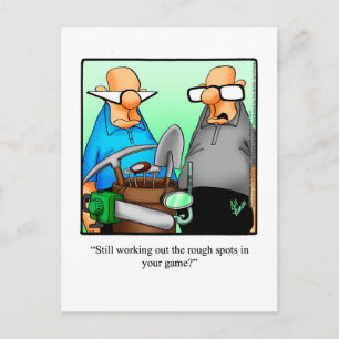 Superskoj Golf Humor vykort