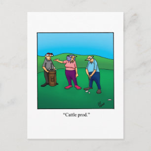 Superskoj Golf Humor vykort