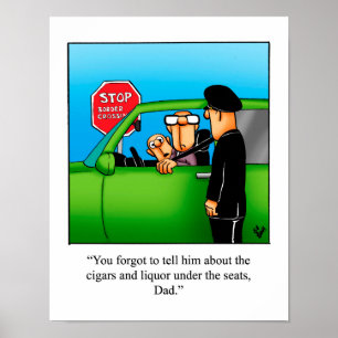 Superskoj Gräns som korsar Humor Poster