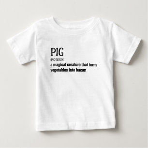 Superskoj Gris och Bacon Definition Funny Gift T Shirt