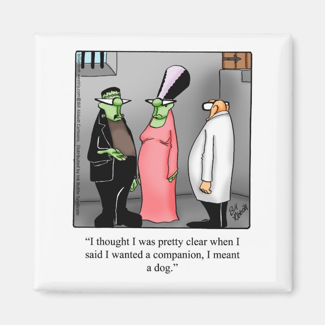 Superskoj Halloween Frankenstein Humor Magnet (Framsidan)