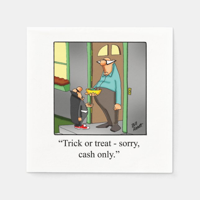 Superskoj Halloween Humor Party Napkins Pappersservett (Framsidan)