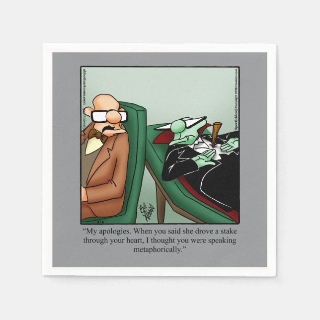 Superskoj Halloween Humor Party Napkins Pappersservett (Framsidan)