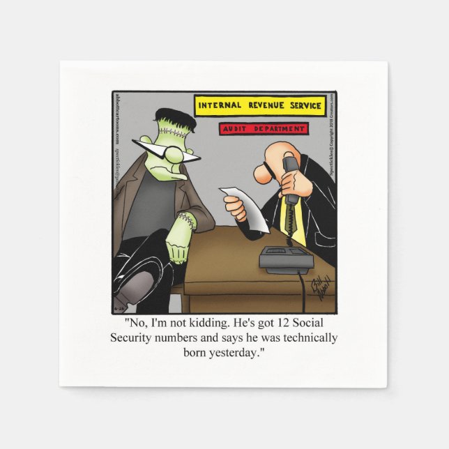 Superskoj Halloween Humor Party Napkins Pappersservett (Framsidan)