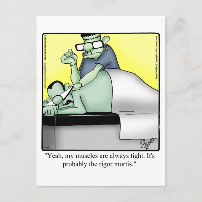 Superskoj Halloween Humor vykort (Framsida)