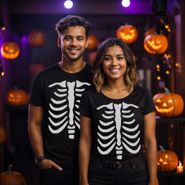 Superskoj Halloween Skeleton T Shirt