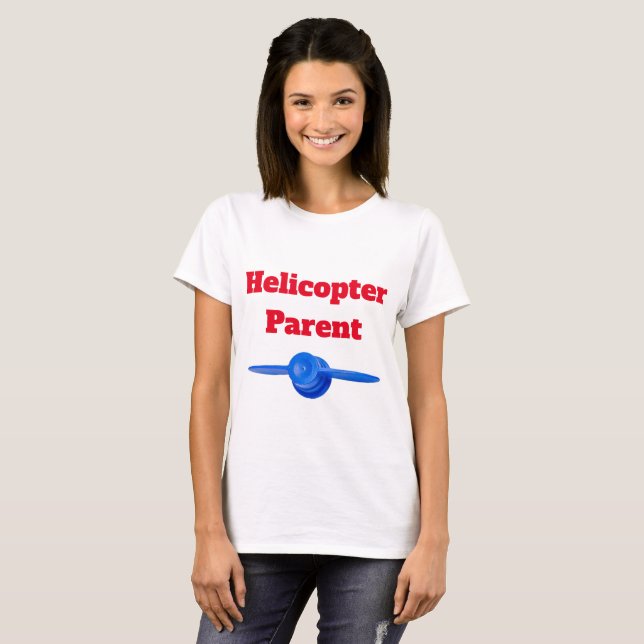 Superskoj Helicopter Parent Red Blue 4 Charlotte T Shirt (Hel framsida)