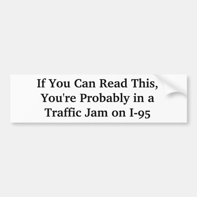 Superskoj I-95 Boston Massachusetts Bumper Sticker Bildekal (Framsidan)
