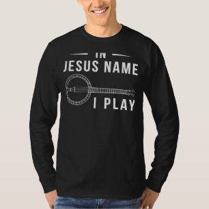 Superskoj i Jesus Namn I spelar Banjo T-Shirt för