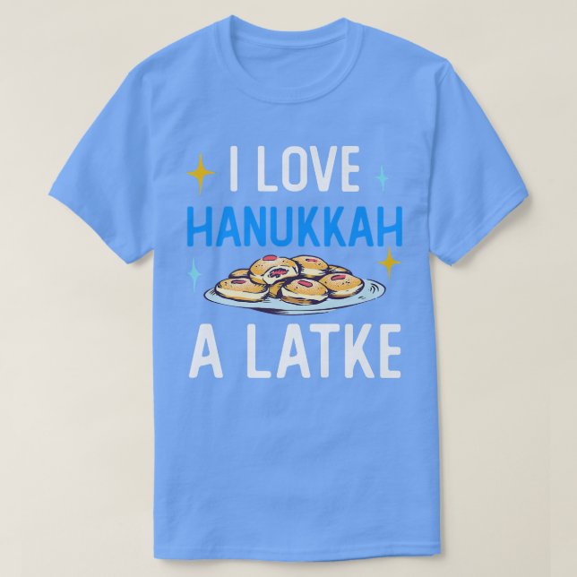 Superskoj I Kärlek Hanukkah A Latke Pun T Shirt (Design framsida)