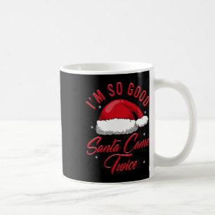 Superskoj Jul Helgdag Naughty Nice Santa Adu Kaffemugg