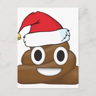 Superskoj Julafton Poop Emoji Helg Vykort