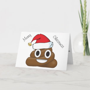Superskoj Julafton Poop Emoji Helgkort