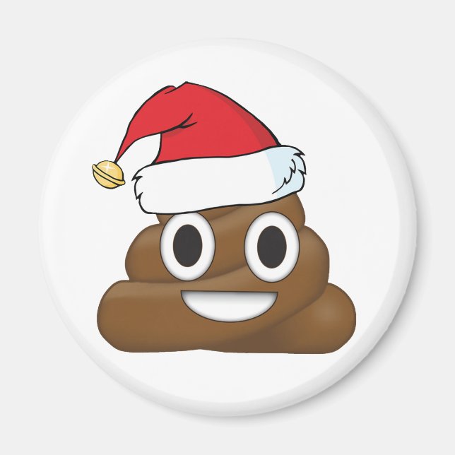 Superskoj Julafton Poop Emoji Magnet (Framsidan)