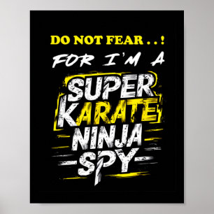 Superskoj Karate Ninja Spy, självständig Toppen Poster