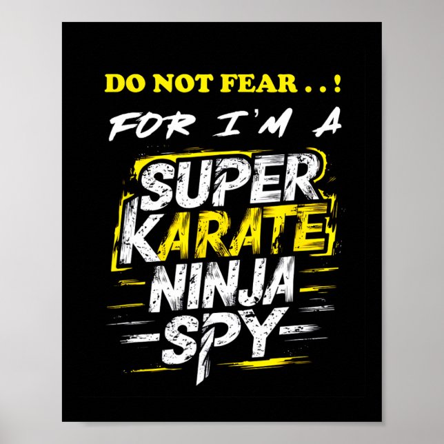 Superskoj Karate Ninja Spy, självständig Toppen Poster (Framsidan)