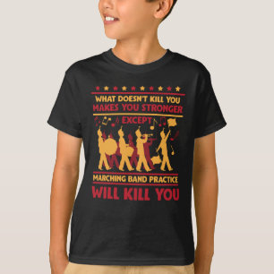 Superskoj Marching Band Sarcasm Trumpet Drum Music T Shirt