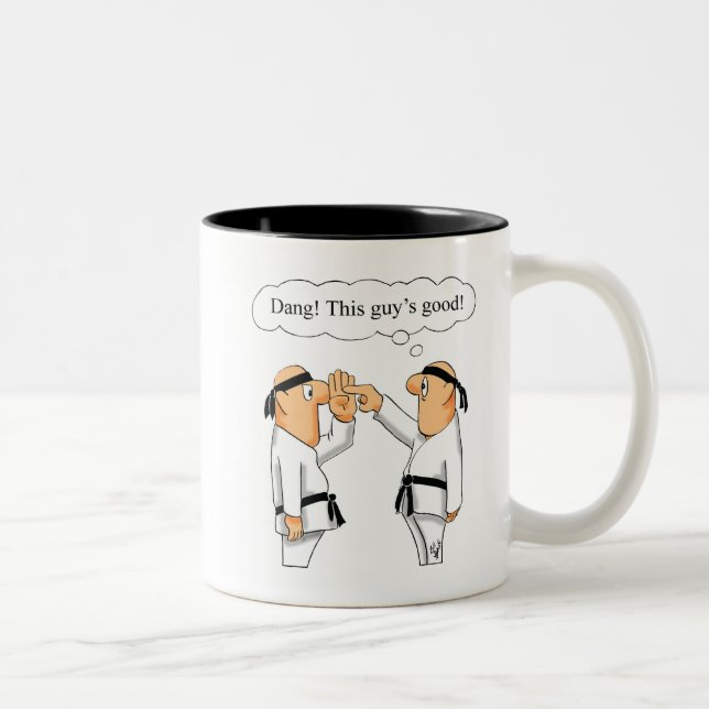 Superskoj Martial Arts Humor-kaffe Mugg (Höger)