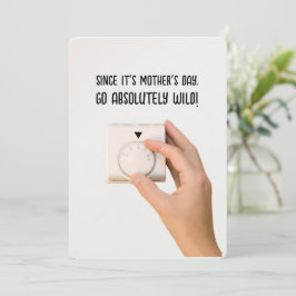 Superskoj Mors dag Card - Morsa Thermostat Inbjudningar