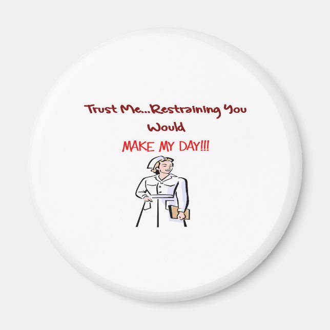 Superskoj Nurse Gifts Magnet (Framsidan)