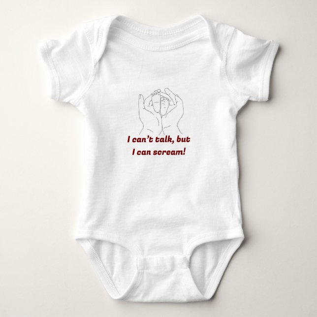 "Superskoj och tilltalande: Anpassad Baby-bodykost T Shirt (Framsida)