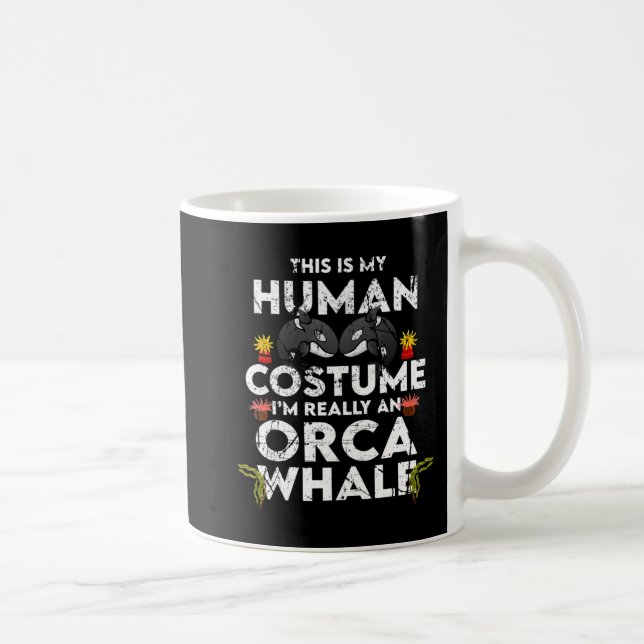 Superskoj Orca Halloween Costume Kaffemugg (Höger)