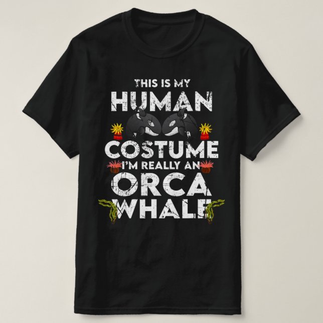 Superskoj Orca Halloween Costume T Shirt (Design framsida)