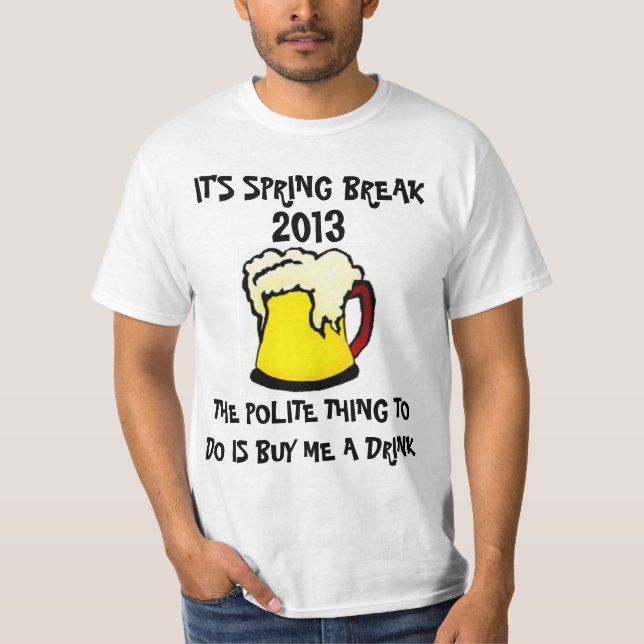 Superskoj Påsklov-dricksskift T-shirt (Framsida)