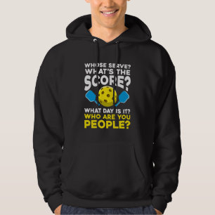 Superskoj Pickleball Quote Humous Sport Idrottare Hoodie