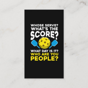 Superskoj Pickleball Quote Humous Sport Idrottare Visitkort