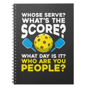 Superskoj Pickleball Quote Humous Sport Idrottares Anteckningsbok