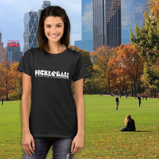 Superskoj Pickleball vit T Shirt (Skapare uppladdad)